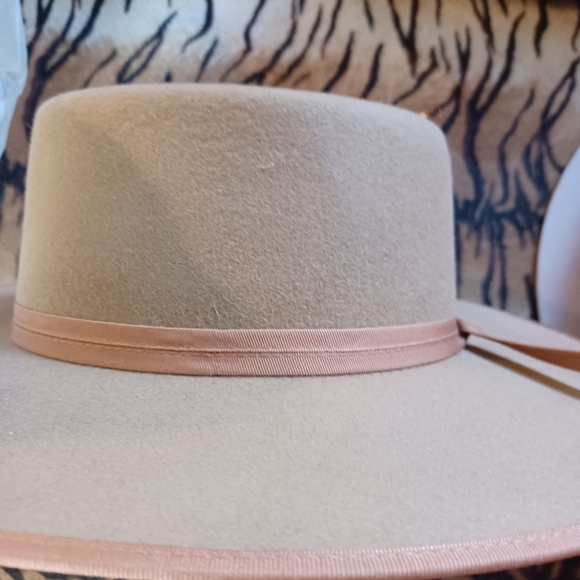 RARE Lack of color dark sands wool boater - Picture 4 of 5